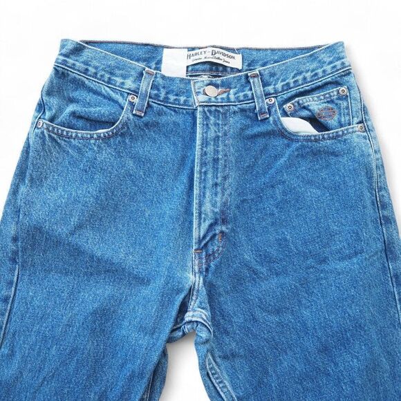 Harley-Davidson Relaxed Fit Straight Leg Medium Wash Jeans Men's 31x32 - Picture 7 of 13